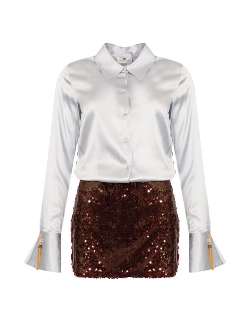 Abito in raso paillettes Elisabetta Franchi | AB88257E2EQ2